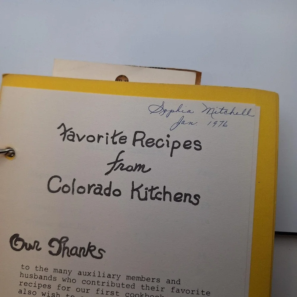 Aurora Presbyterian Favorite Recipes Colorado Kitchens‎ Cookbook Spiral 1975